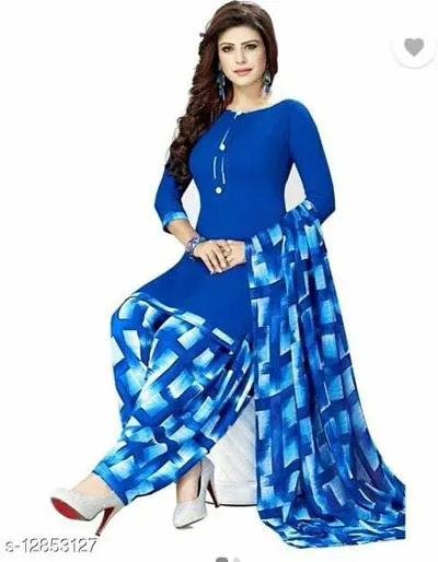 Women fancy designer unstiched dress material with dupatta for casual ,traditional wear