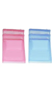 Ad Fresh Plastic Storage Zipper Bags, 6 Piece, Multi-Color-thumb3