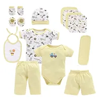 DADDY - G? New Born Unisex Baby's Gift Set -13 Pieces (Yellow)-thumb1