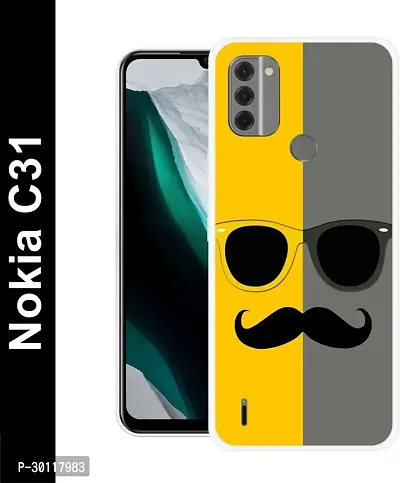 Classic Multicoloured Silicon Back Cover For Nokia C31