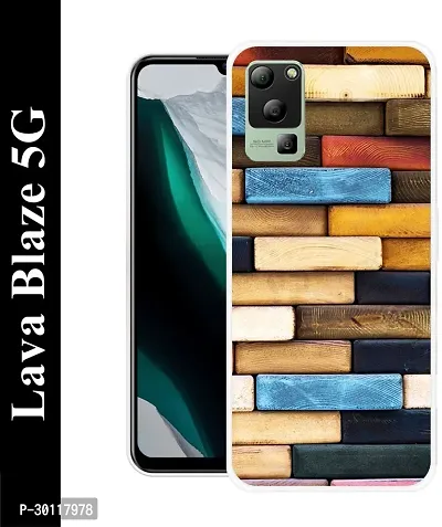 Classic Multicoloured Silicon Back Cover For Lava Blaze 5G-thumb0