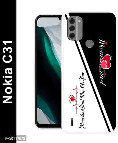 Classic Multicoloured Silicon Back Cover For Nokia C31