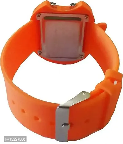 J JAMVAI New Stylish Digital Kids Orange Watch for Boys and Girls-thumb4