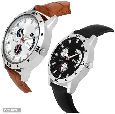 Stylish Leather Belt Combo Watch-thumb2