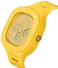 J JAMVAI Speedmaster Analog Women's Watch (Yellow) Dial Yellow Quartz Colored Strap (79_MT-Yellow_Yellow)-thumb4