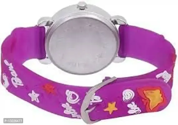 J JAMVAI New Kids Purple Barbie Analog Watch for Girls-thumb3