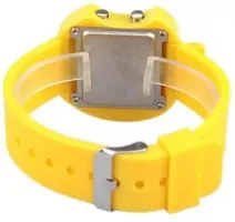 J JAMVAI New Stylish Digital Kids Yellow Watch for Boys and Girls-thumb1