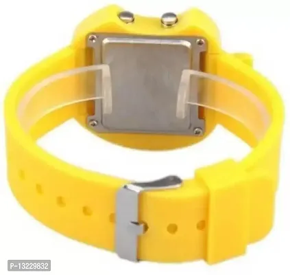 J JAMVAI New Stylish Digital Kids Yellow Watch for Boys and Girls-thumb2