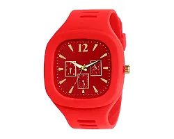 J JAMVAI Speedmaster Analog Women's Watch (Red) Dial Red Quartz Colored Strap (79_MT-Red_Red)-thumb3