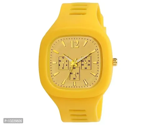 J JAMVAI Speedmaster Analog Women's Watch (Yellow) Dial Yellow Quartz Colored Strap (79_MT-Yellow_Yellow)-thumb4