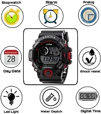 SHOCK S BOND SHOCK  ( RED ) PROOF CASUAL SPORT SEVEN Watch Digital Watch - For Men-thumb2