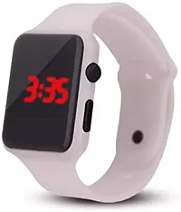 Black cut apple And white  Square Quality Designer Fashion Wrist Watch Digital Watch - For  KIDS-thumb1