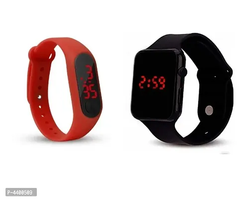 m2  Red And black Square Quality Designer Fashion Wrist Watch Digital Watch - For  KIDS-thumb0