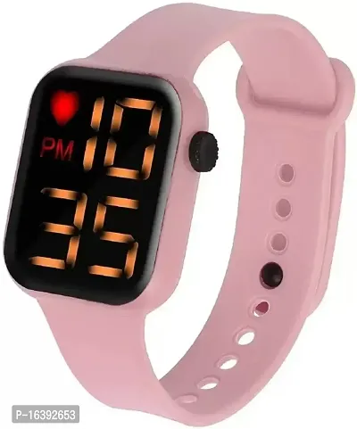 NEW SQUARE DISPLAY DESIGN LED WATCH FOR BOYS AND GIRLS-thumb0