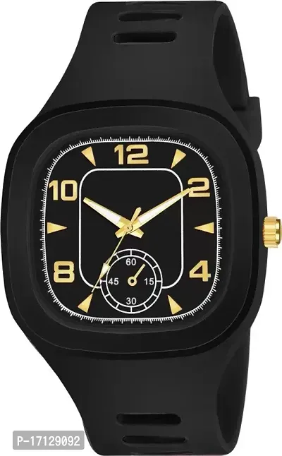 NEW SQUARE OFFICIALLY DESIGN ANALOG WATCH BOYS AND MENS