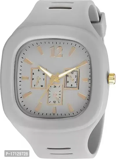 NEW SQUARE OFFICIALLY DESIGN ANALOG WATCH BOYS AND MENS-thumb0