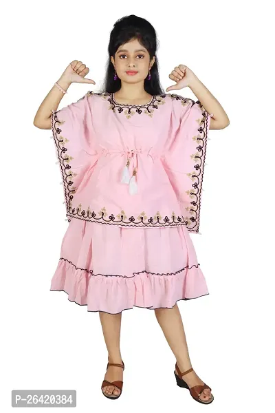 Fabulous Cotton Pink  Printed Frock For Girls