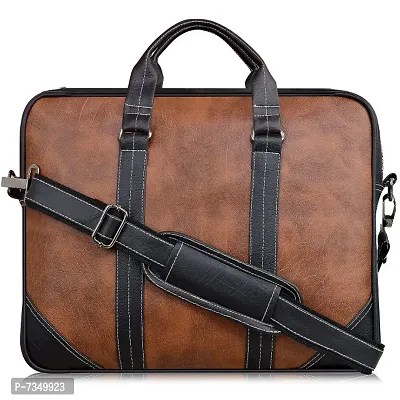 Leather messenger bag for men