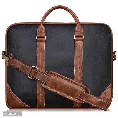 Leather messenger bag for men