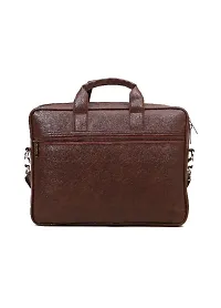 Brown Leather messenger bag-thumb2