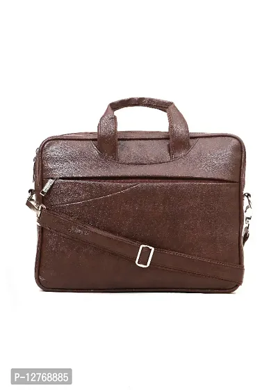 Brown Leather messenger bag-thumb0