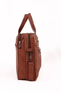 Tan messenger bag for women  men laptop-thumb2