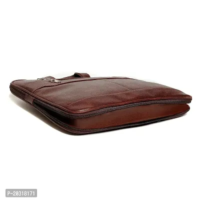Brifecase Messenger Laptop Leather Bag Brown-thumb3
