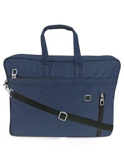 ormal Business Briefcase Bag Crossbody Messenger College Bags For Men Women MacBook INoteBook ITablet Laptop Upto 15.6 Inch | Handbags with Shoulder Straps (Blue) 6 Months Warranty