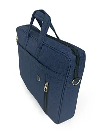 ormal Business Briefcase Bag Crossbody Messenger College Bags For Men Women MacBook INoteBook ITablet Laptop Upto 15.6 Inch | Handbags with Shoulder Straps (Blue) 6 Months Warranty-thumb3