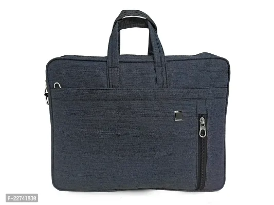 Formal Business Briefcase Bag Crossbody Messenger College Bags For Men Women MacBook INoteBook ITablet Laptop Upto 15.6 Inch | Handbags with Shoulder Straps (Grey)