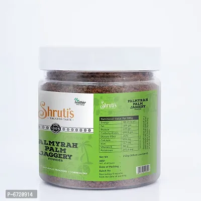Shrutis Palmyra Palm Jaggery Powder _ Palm Sugar _250Grams Jar Pack of 1_-thumb2