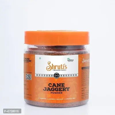 Shrutis Natural Jaggery Powder _ Pure  healthy _ Natural delicious sweetener _ 250 GM JAR _ Pack of 1 _