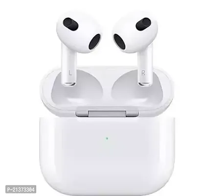 Stylish White In-ear Bluetooth Wireless Headphones Without Microphone Pack of 1-thumb0