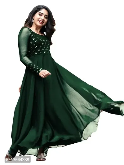 Georgette Stitched Anarkali Gown-thumb0