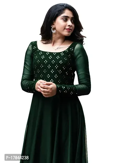 Georgette Stitched Anarkali Gown-thumb2