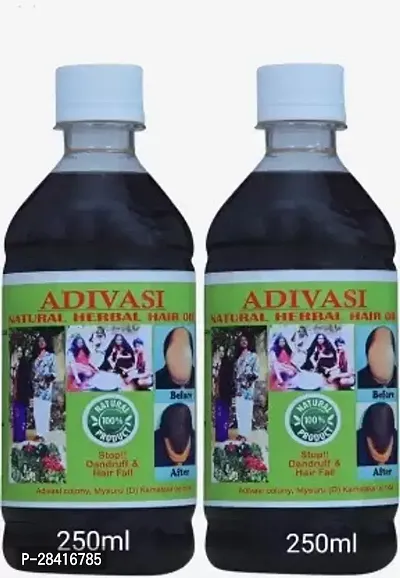 Adivasi Ayurvedic herbal Hair Oil 250ml Pack of 2