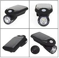 Online Expert Cycle Solar Light LED Rechargeable USB 3 Mode Bicycle Front Light Water Resistant Super Bright-thumb2