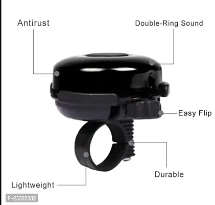 Online Expert Bicycle Bell Adjustable Bicycle Accessories, Black-thumb4