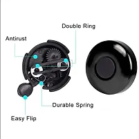 Online Expert Bicycle Bell Adjustable Bicycle Accessories, Black-thumb1