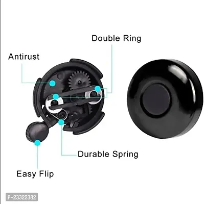 Online Expert Bicycle Bell Adjustable Bicycle Accessories, Black-thumb2