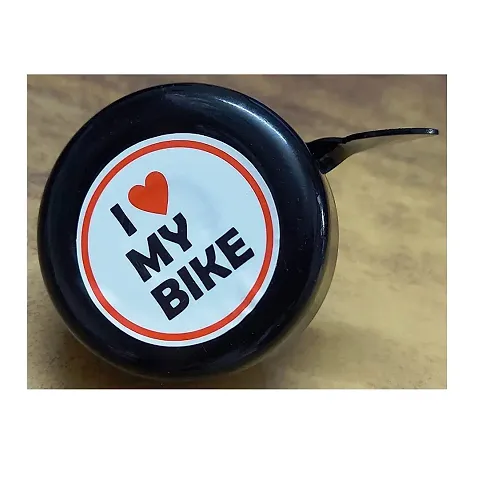 Online Expert I Love My Bike Printed Clear Sound Awake Bike Horn Bicycle Accessories Black Bicycle Bell