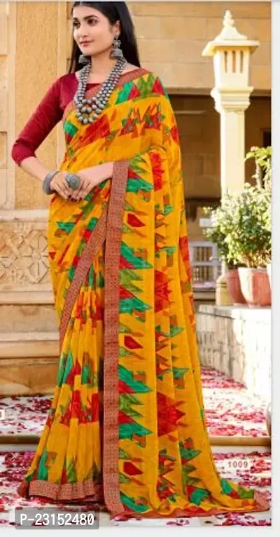 Fancy Cotton Saree with Blouse Piece for Women