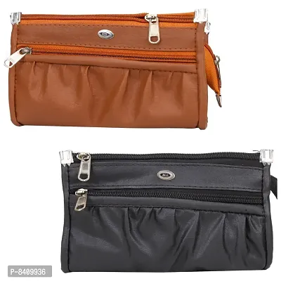 Stylish PU Clutches For Women And Girls- 2 Pieces