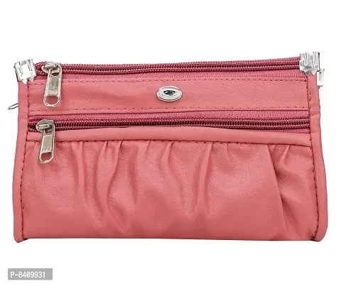 Stylish Pink PU Clutches For Women And Girls