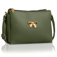 PU Green Sling Bag Crossbody Bag Standard Capacity-thumb1
