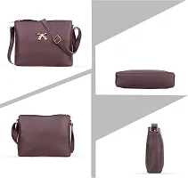 Stylish Brown Sling bag Crossbody bag for college girl women-thumb3