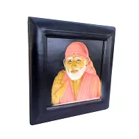 SHINDE EXPORTS Shirdi Sai Baba Holographic 3D Photo Frame Size 9x9 inches (Pink)-thumb1