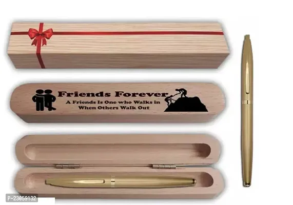 Saint Gold Ball Pen with engraving Friends Forever Gift Box