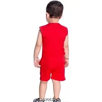 Shan Beauty Boy's Printed Hosiery Cotton Casual Wear (Red)-thumb1