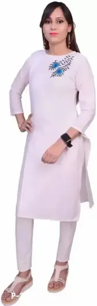 Stylish Fancy Designer Cotton Kurta For Women-thumb0